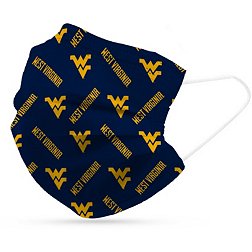Logo Brands Adult West Virginia Mountaineers 6-Pack Disposable Face Coverings