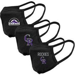 Levelwear Adult Colorado Rockies 3-Pack Face Coverings