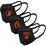 Levelwear Adult Baltimore Orioles 3-Pack Face Coverings