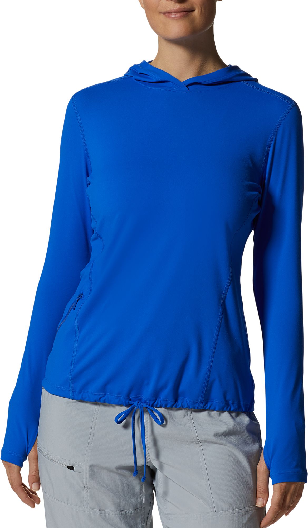 Mountain Hardwear Women's Crater Lake Long Sleeve Hoodie - Blue