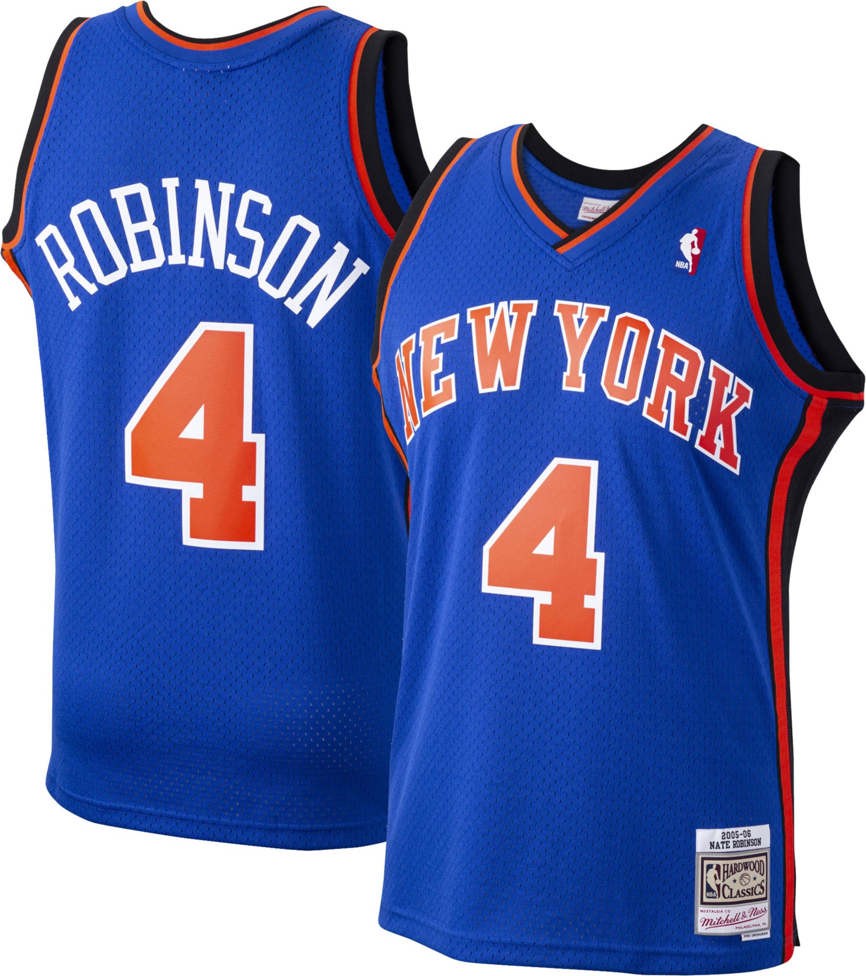 Mitchell &amp; Ness Men's New York Knicks Nate Robinson #4 Swingman Blue Jersey