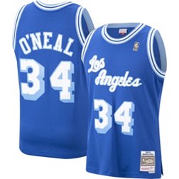 Mitchell & Ness Men's Los Angeles Lakers Shaquille O'Neal #34 Swingman Blue Jersey