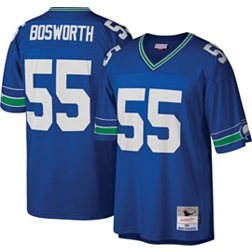 Mitchell & Ness Men's Seattle Seahawks Brian Bosworth #55 Royal 1987 Throwback Jersey