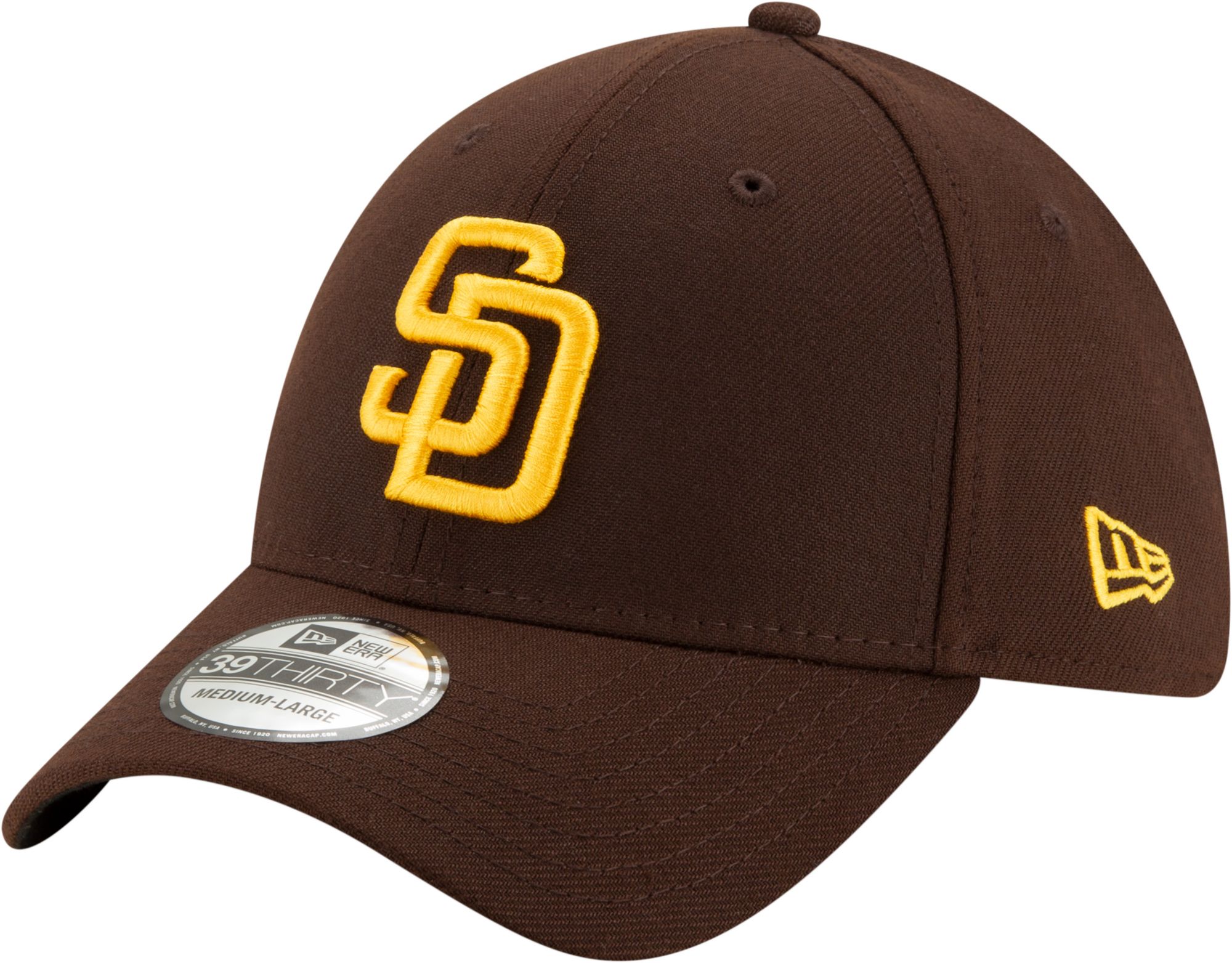 New Era Adult San Diego Padres Brown Team Classic 39Thirty Stretch Fit Hat