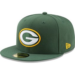 New Era Men's Green Bay Packers Green 59Fifity Logo Fitted Hat