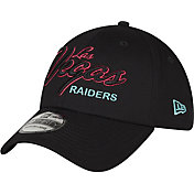 New Era Men's Las Vegas Raiders Neon 39Thirty Stretch Fit Black Hat