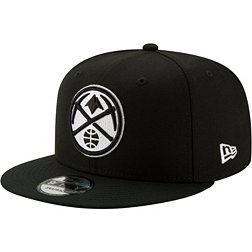 New Era Men's Denver Nuggets Black 9Fifty Adjustable Snapback Hat