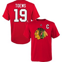 NHL Youth Chicago Blackhawks Jonathan Toews #19 Red T-Shirt