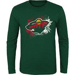 NHL Youth Minnesota Wild Splashin' Green Long Sleeve Shirt