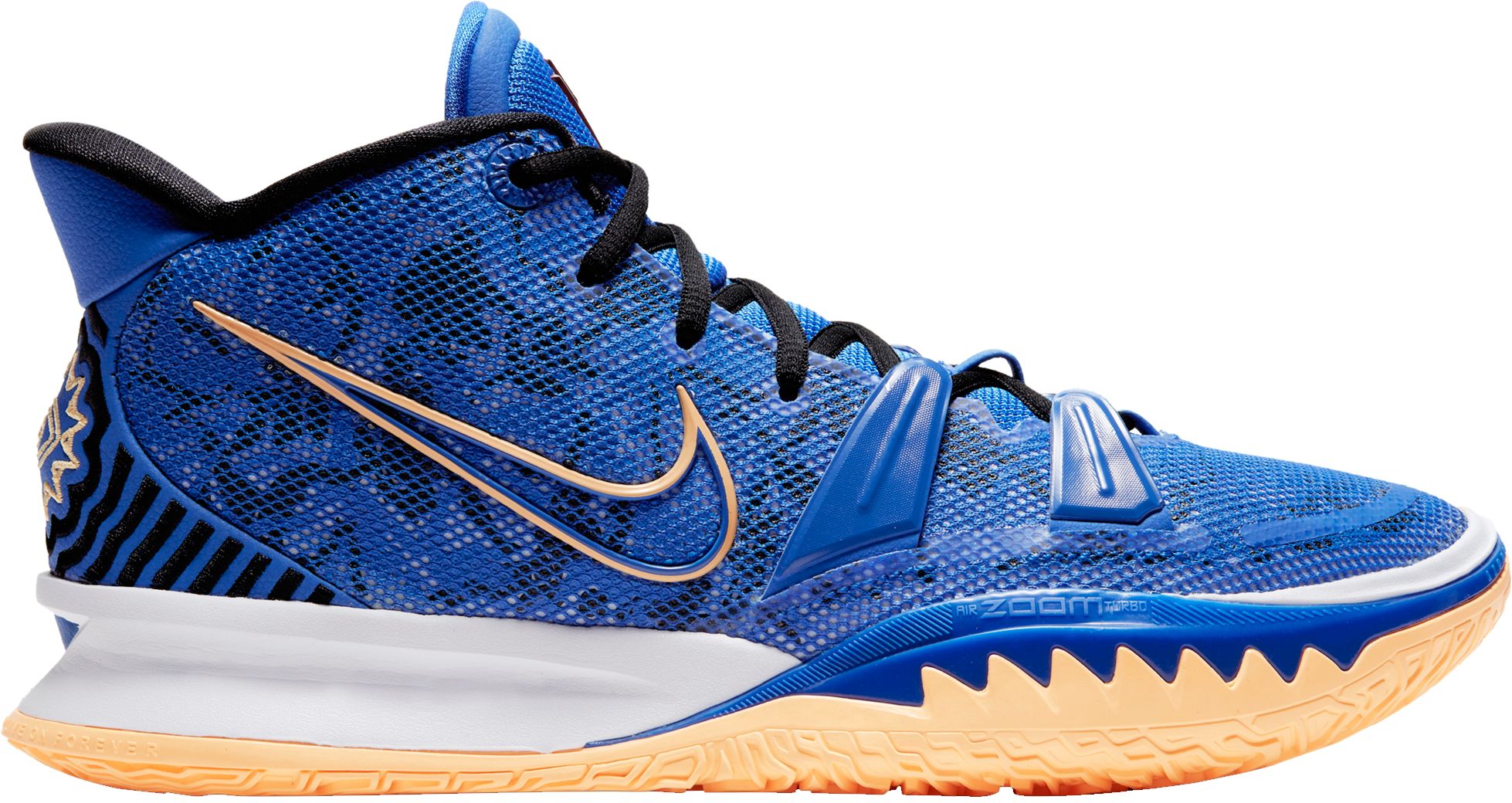 kyrie irving shoes black and blue