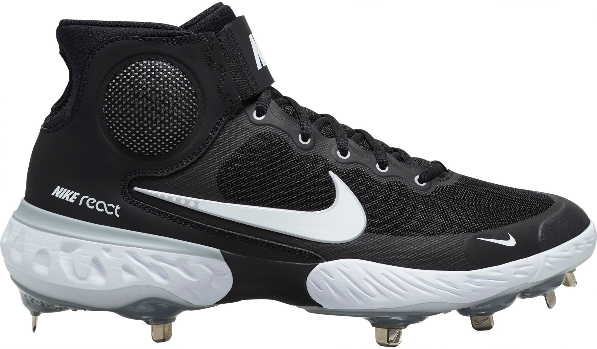  Nike New Mens Alpha Huarache Elite 2 Low Baseball Cleats  Black/White Sz 6.5 M