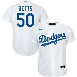 Nike Men's Replica Los Angeles Dodgers Mookie Betts #50 Cool Base White Jersey