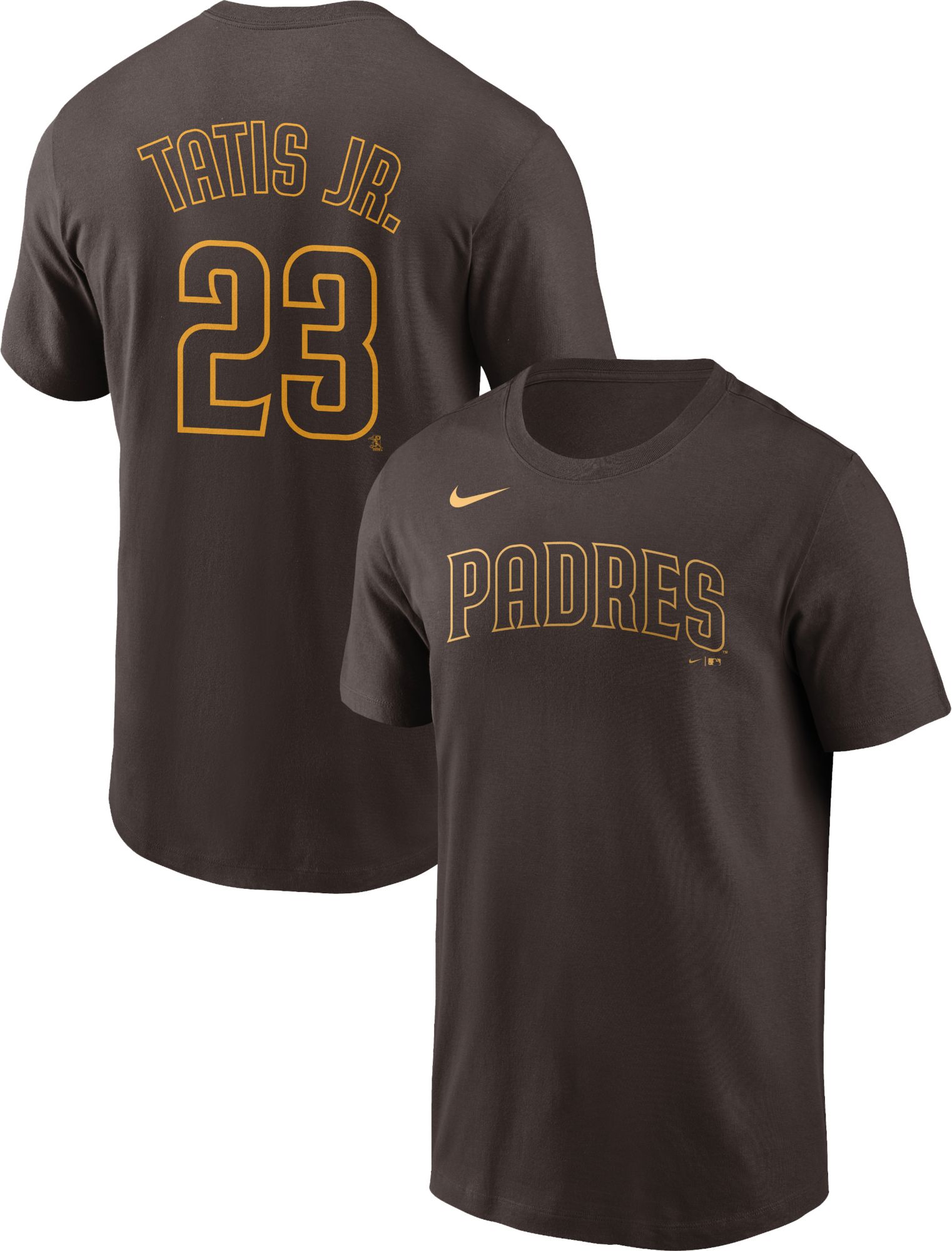 Mil San Diego Padres Fernando Tatis Jr. Autographed Brown Nike Jersey Size XXL 23 Beckett BAS Stock #201915