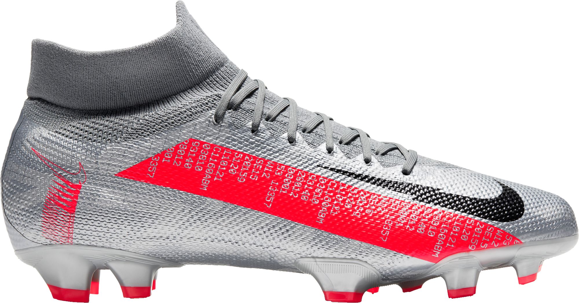 Gray Nike Mercurial Soccer Cleats 