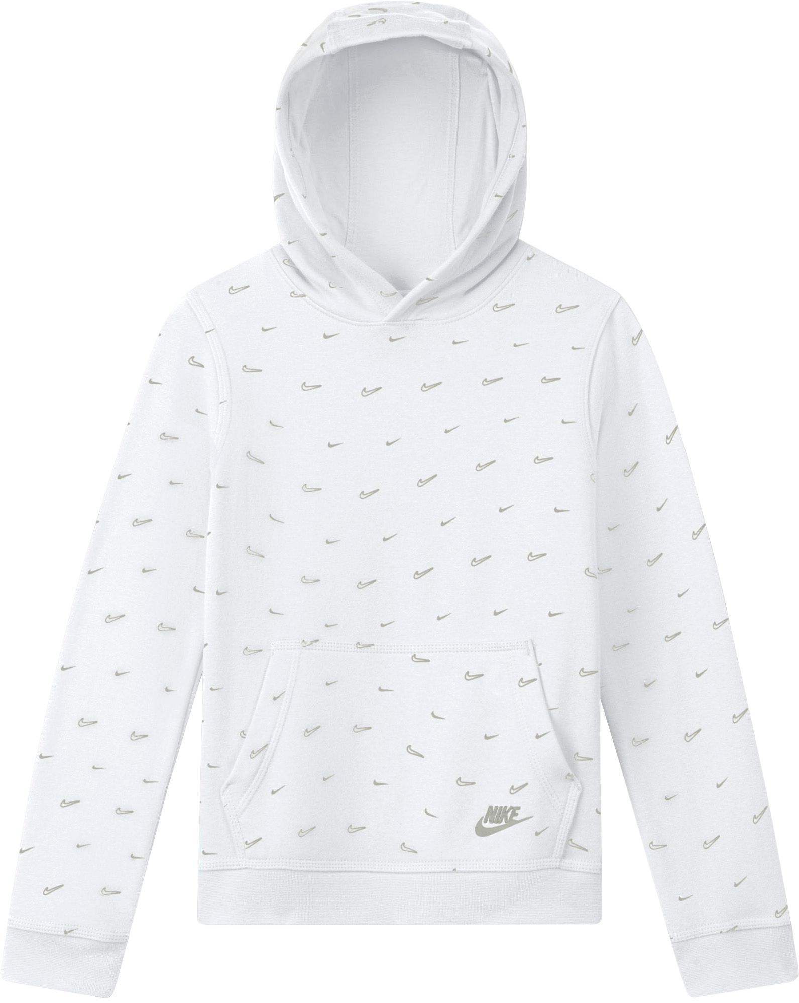 kids white nike hoodie