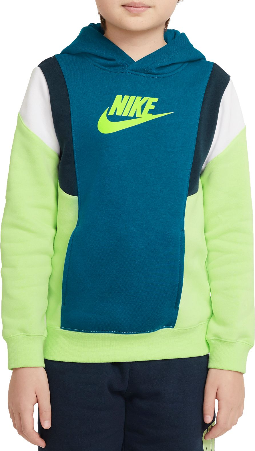 Boys green nike online hoodie