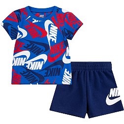Nike Little Boys' Sportswear Toss All Over Print T-Shirt and Shorts Set