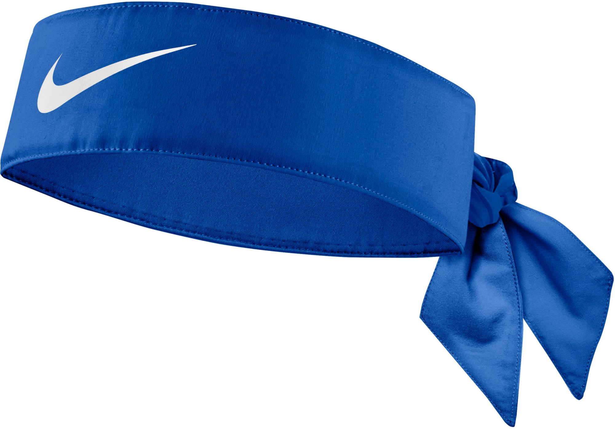 blue nike headband tie