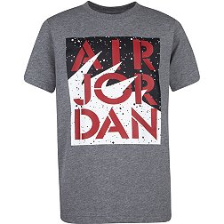 Nike AIR Jordan Boys' Jumpman T-Shirt (Black/Gym Red, Medium)