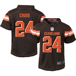 NFL Team Apparel Boys' 4-7 Replica Cleveland Browns Nick Chubb #24 Brown Jersey