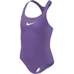 Nike Women's Solid Powerback Chlorine Resistant One Piece Swimsuit