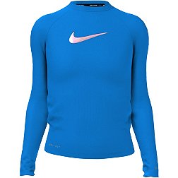 Nike Girls' Swoosh Long Sleeve Hydroguard Shirt
