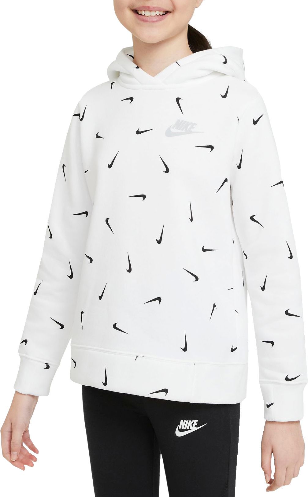 Nike / Girls' Sportswear Swooshfetti Pullover Hoodie