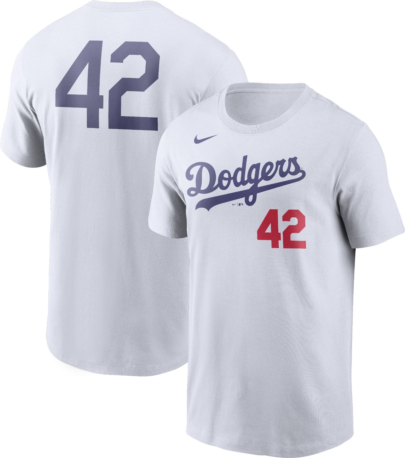 Nike / Men's Los Angeles Dodgers Jackie Robinson #42 White T-Shirt