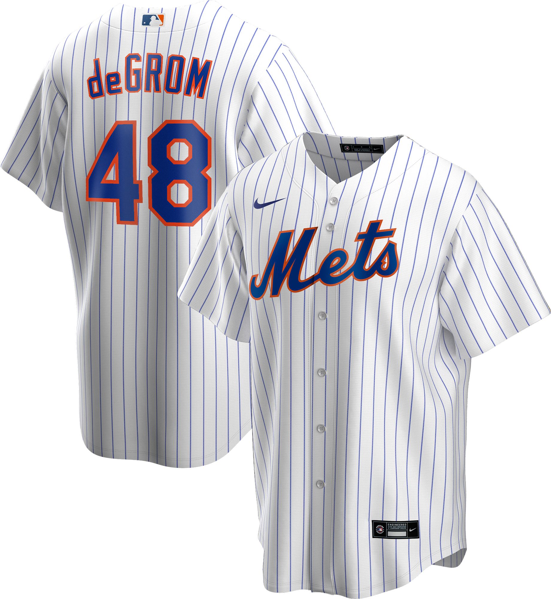 Nike / Men's Replica New York Mets Jacob DeGrom #48 Cool Base