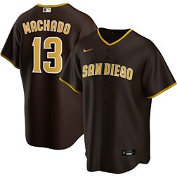 Nike Men's Replica San Diego Padres Manny Machado #13 Cool Base Brown Jersey