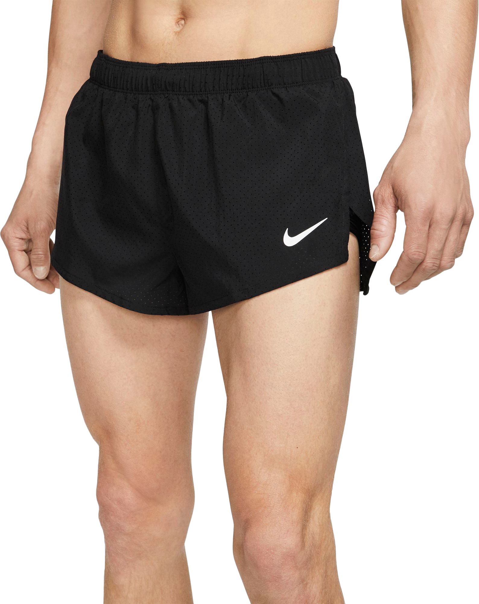 black nike running shorts