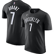 Nike Men's Brooklyn Nets Kevin Durant #7 Cotton Black T-Shirt