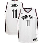 Nike Youth Brooklyn Nets Kyrie Irving #11 White Dri-FIT City Edition Swingman Jersey