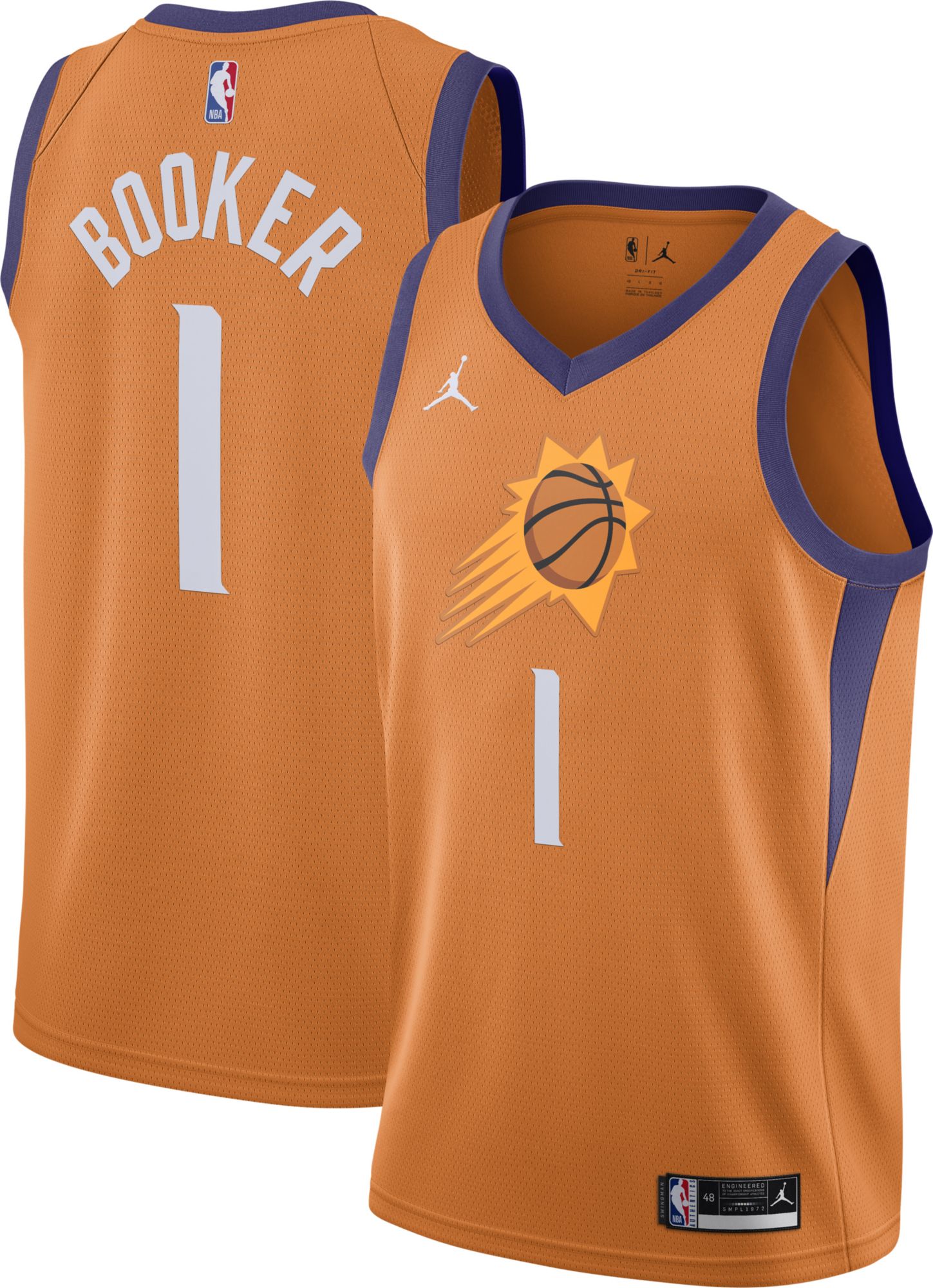 Nike Devin Booker Phoenix Suns 2023 Select Series Dri-fit Nba Swingman  Jersey 50% Recycled Polyester in Brown for Men