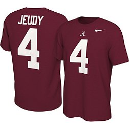 Nike Men's Jerry Jeudy Alabama Crimson Tide #4 Crimson College Alumni Core T-Shirt