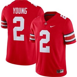 Nike Men's Chase Young Ohio State Buckeyes #2 Scarlet Dri-FIT Game Football Jersey