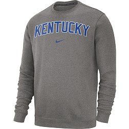 Nike Men's Kentucky Wildcats Grey Club Fleece Crew Neck Sweatshirt