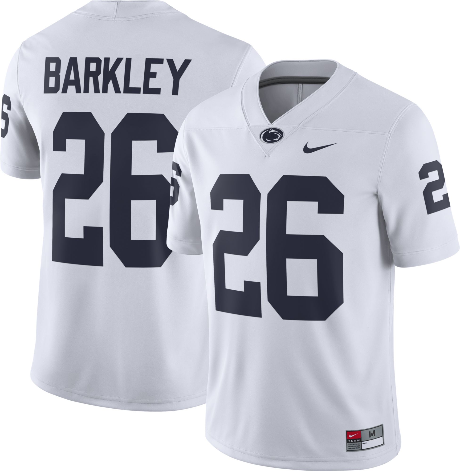 Men's Penn State Nittany Lions #26 Saquon Barkley Navy College