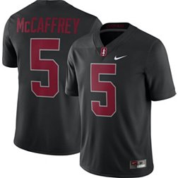 Nike Men's Christian McCaffrey Stanford Cardinal #5 Dri-FIT Game Football Black Jersey