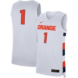 Nike Men's Syracuse Orange #1 Replica Basketball White Jersey