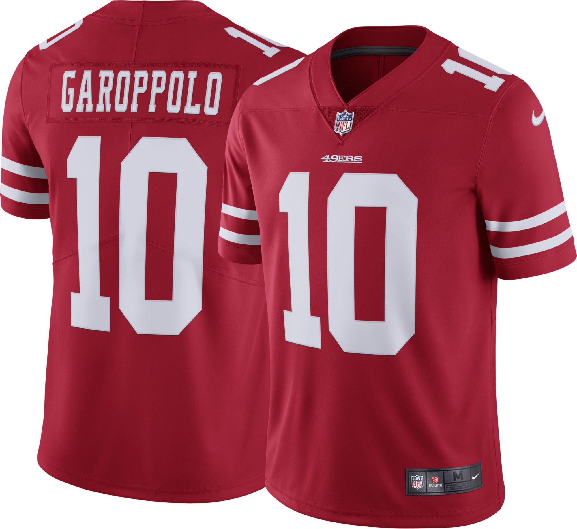 Men's San Francisco 49ers Jimmy Garoppolo #10 Red Limited Jersey