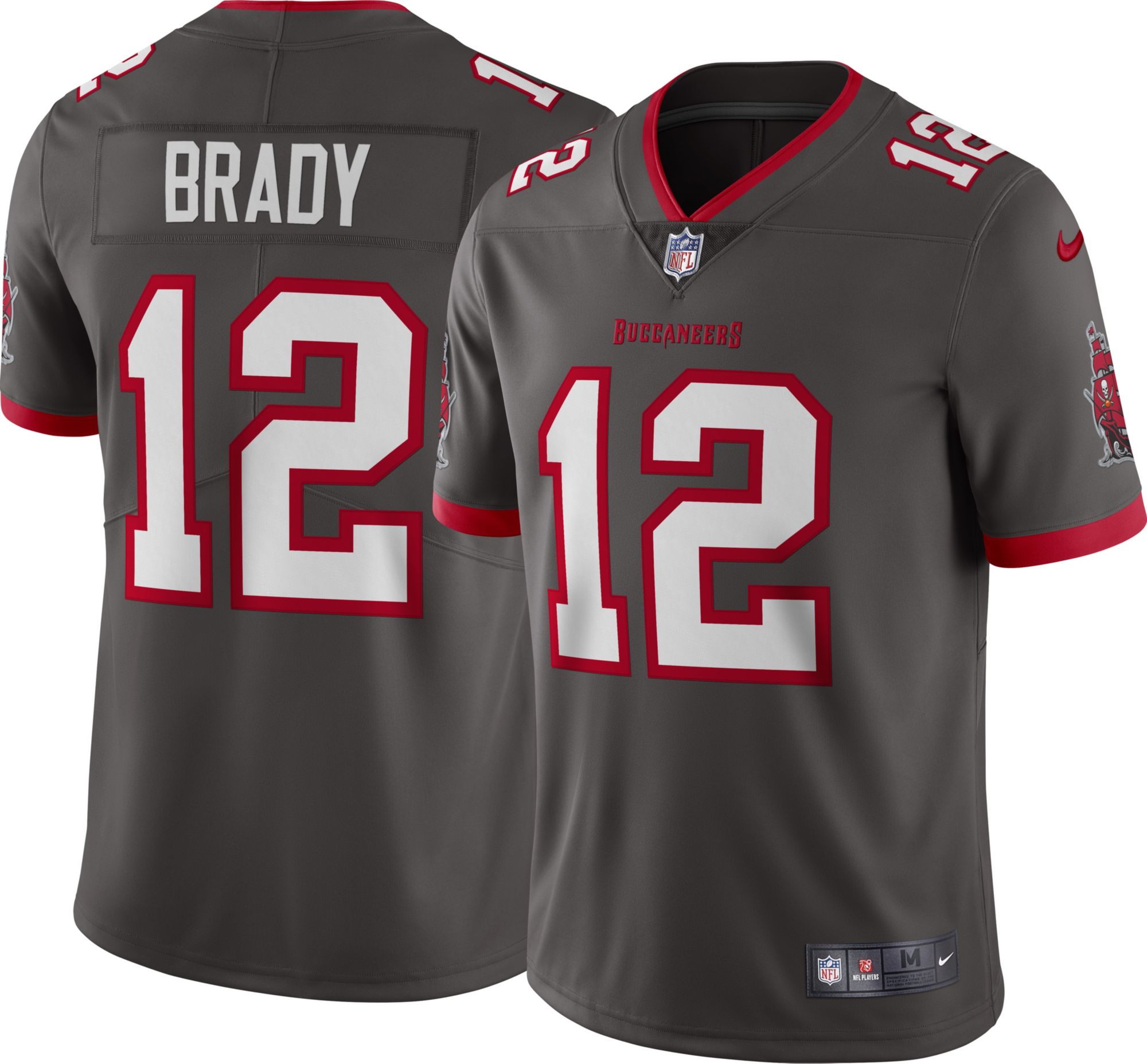 Nike / Men's Tampa Bay Buccaneers Tom Brady #12 Pewter Limited Jersey