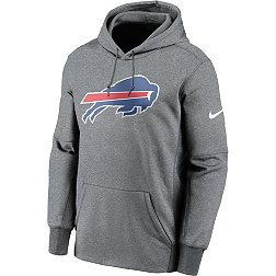 Nike Men's Buffalo Bills Sideline Therma-FIT Grey Pullover Hoodie