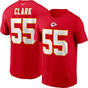 Nike Men's Kansas City Chiefs Frank Clark #55 University Red T-Shirt