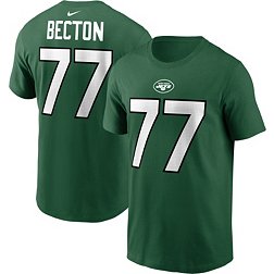 Nike Men's New York Jets Mekhi Becton #77 Logo T-Shirt