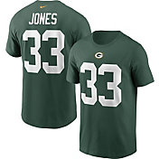 Nike Men's Green Bay Packers Aaron Jones #33 Legend Green T-Shirt
