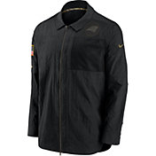 Nike Men's Salute to Service Carolina Panthers Black Shirt Jacket