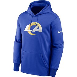 Nike Men's Los Angeles Rams Sideline Therma-FIT Royal Pullover Hoodie