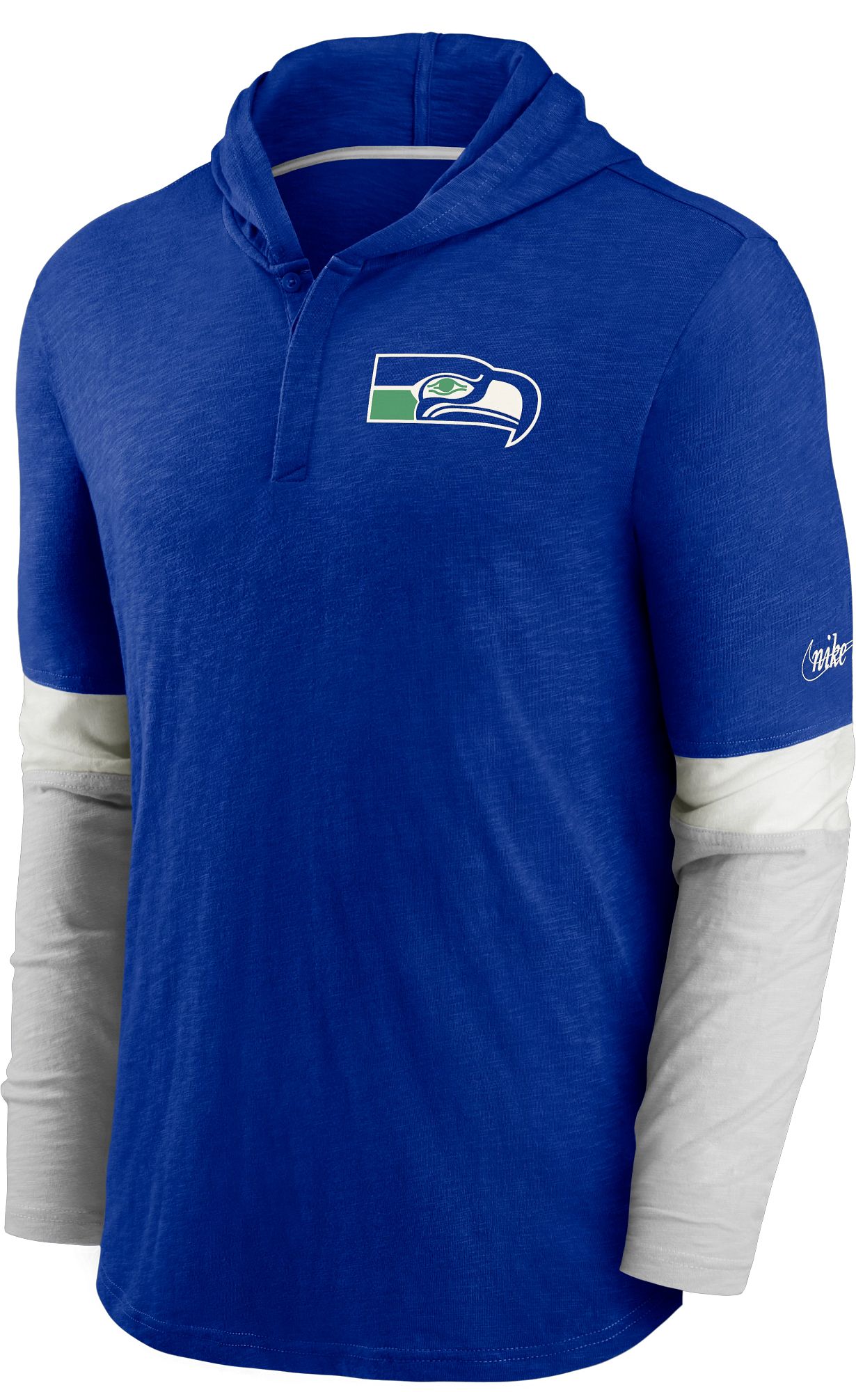 Nike / Men's Seattle Seahawks Sideline Legend Velocity Navy Long Sleeve T- Shirt