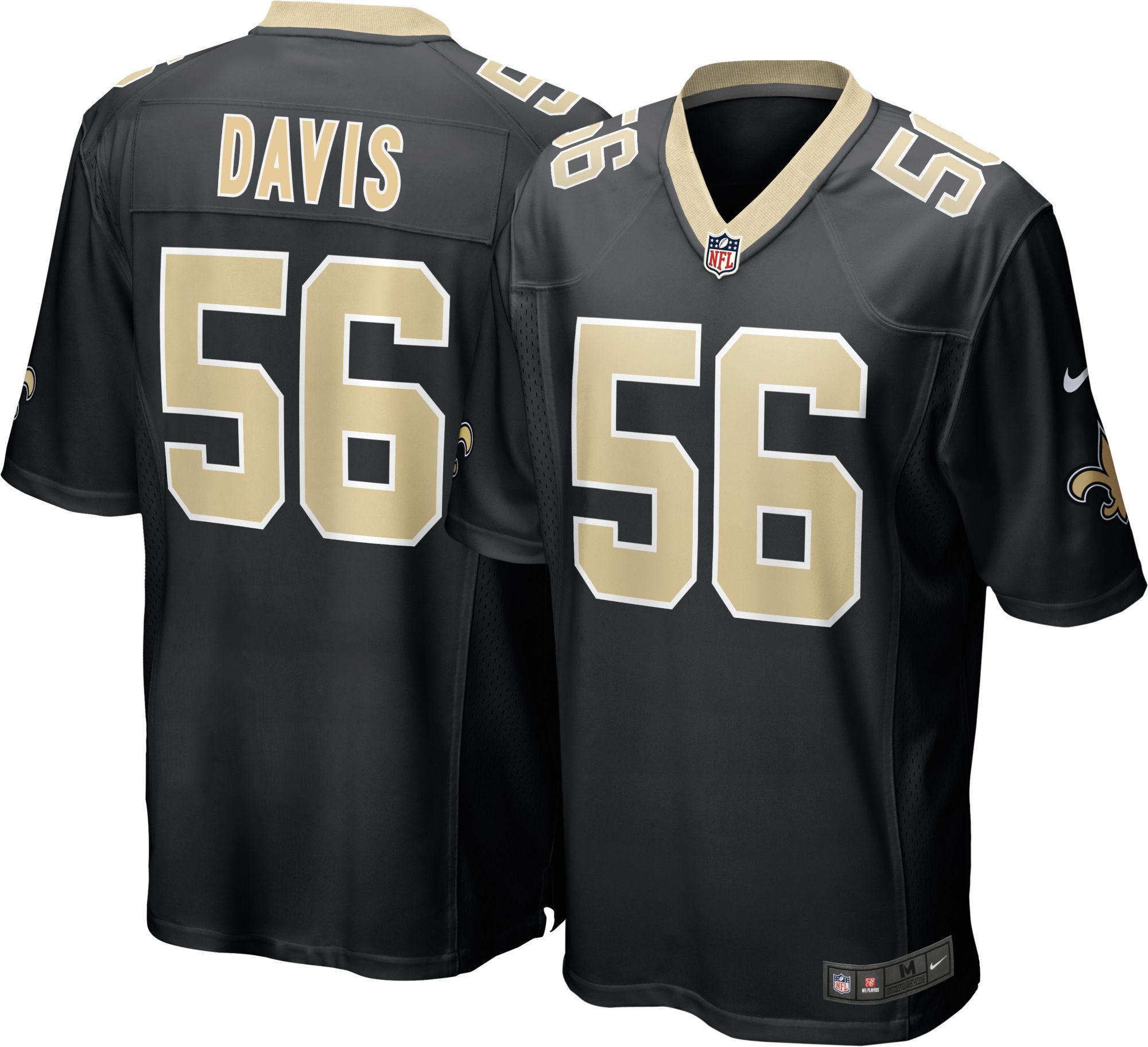 Nike Men's New Orleans Saints Tyrann Mathieu #32 Game Jersey - Black - S (Small)